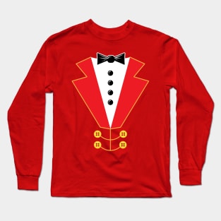 Lion Tamer Costume Halloween Circus Red Long Sleeve T-Shirt